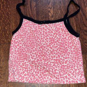 Brandy Melville Cheetah Pink Tank Top